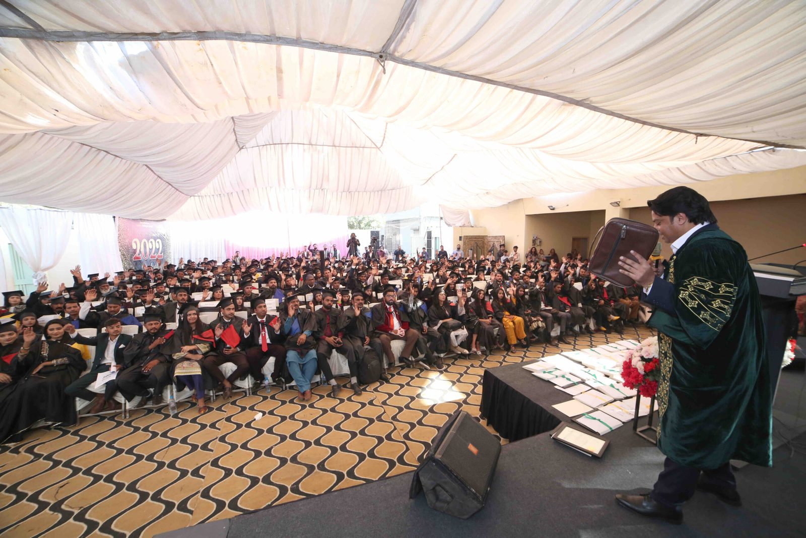 Graduation ceremony at Revelation Bible College, the Bible college of Good Samaritan Ministries in Pakistan